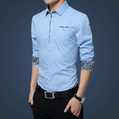 2023 New Men's Long-sleeved Non-ironing Shirt