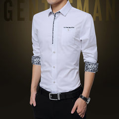 2023 New Men's Long-sleeved Non-ironing Shirt