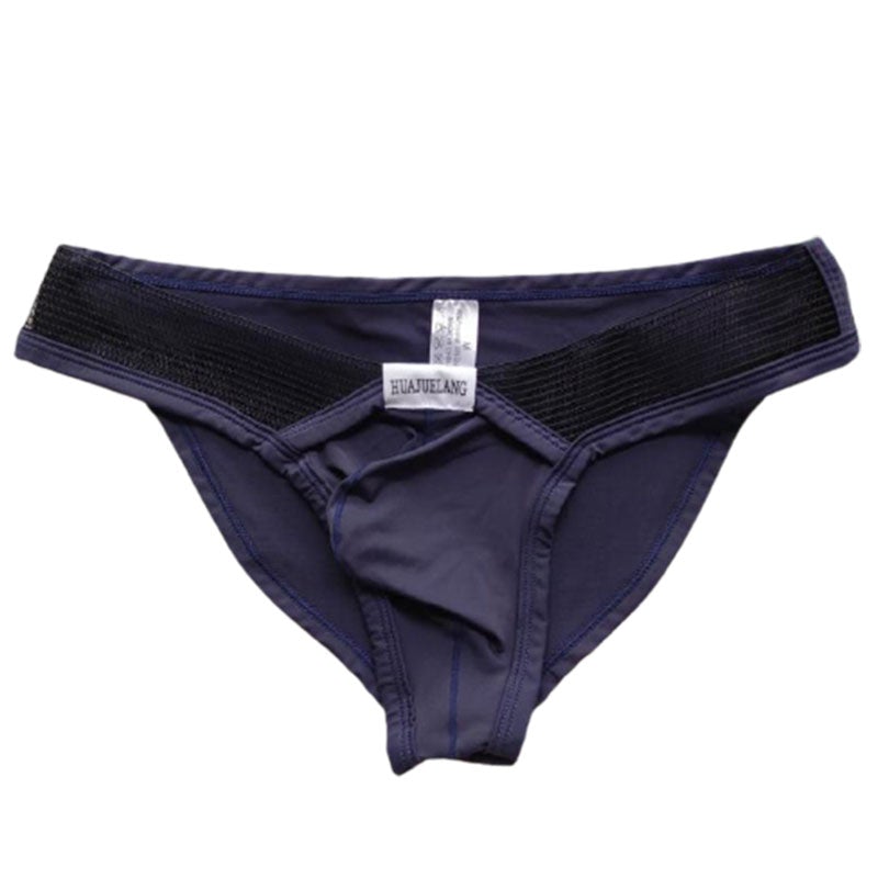 Men Low Waist Ice Silk Sexy Briefs