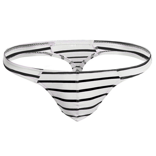Men's Sexy Cotton Breathable Striped Thong