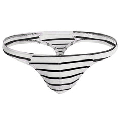 Men's Sexy Cotton Breathable Striped Thong