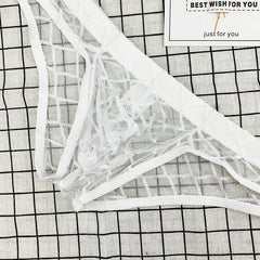 Sheer Lace Mesh Thong