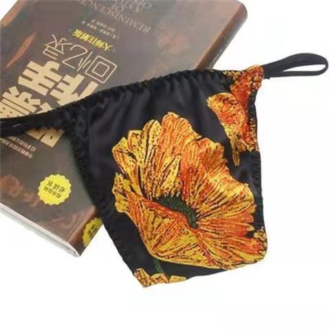 100% mulberry silk low waist thong