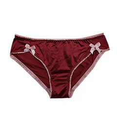 Lace Silk Tie Panties -  