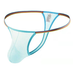 Mesh Striped Sheer Thong