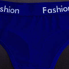 Men's Sheer Mesh Sports Print Letter Low Rise Thong