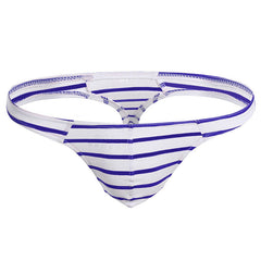 Men's Sexy Cotton Breathable Striped Thong