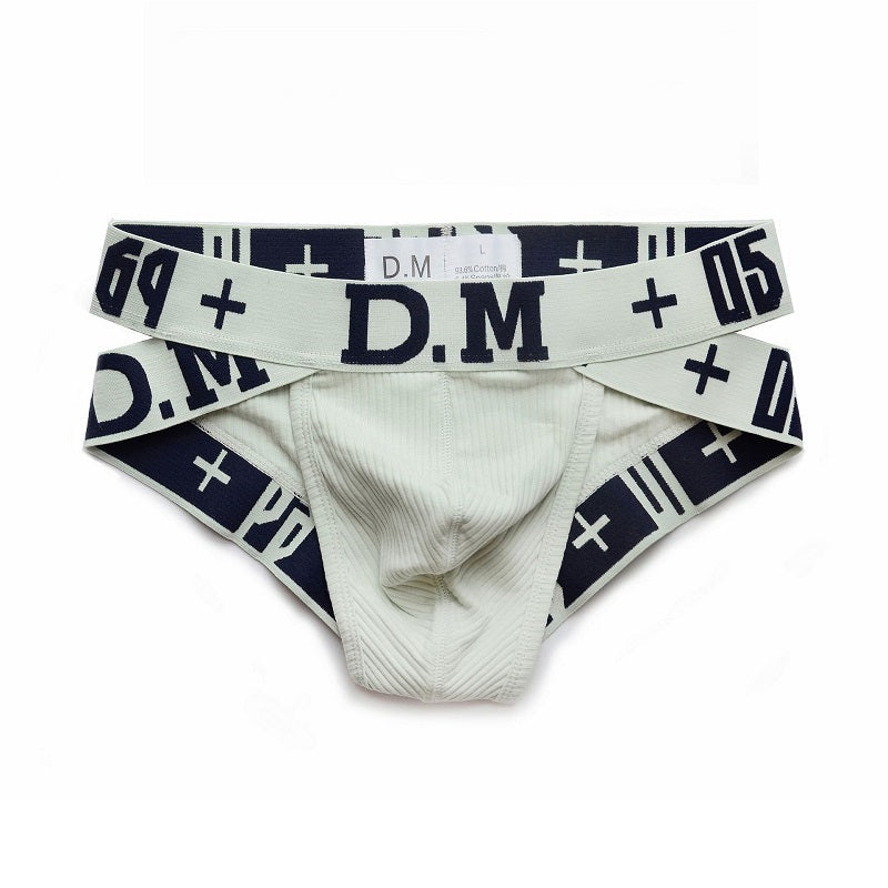 Men's Letter Fashion Low Waist Cotton Briefs