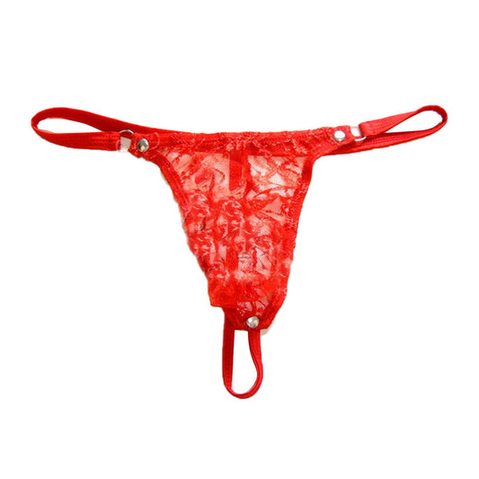 Men's Fashion Lace Thong -  