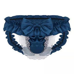 Sexy Bow Lace Exposed Low Waist Erotic Panties -  Fashion Men's Panties