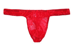 Men's Lace Sexy Breathable Low Rise Thong