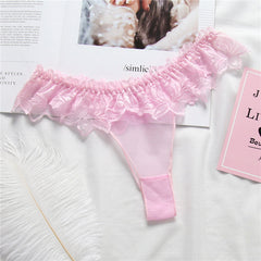 Low Waist Sexy Sheer Lace Thong