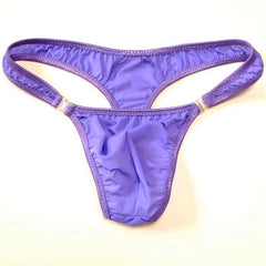 Translucent Men's Sexy Nylon Button Bikini Thong
