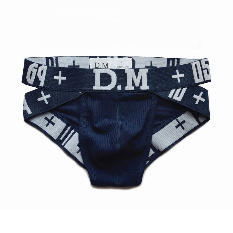 Men's Letter Fashion Low Waist Cotton Briefs