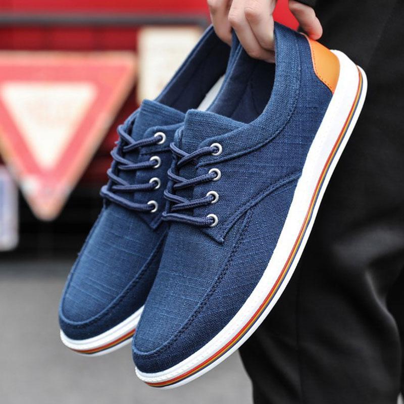 Fashion Comfortable Canvas Lace-Up Men's Casual Shoes