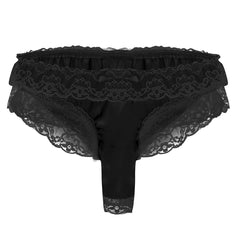 Men's Silk Lace Sexy Gay Briefs