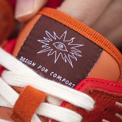 Retro Red Sun Flower Thick Sole Shoes