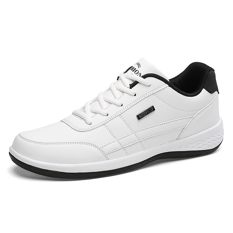 Leather Men Sneakers Casual  Shoes