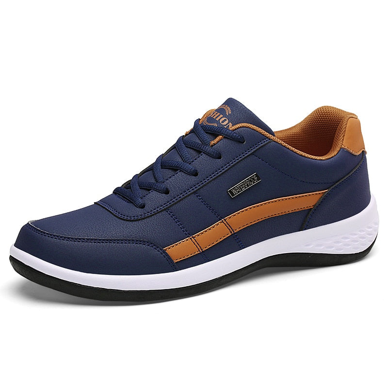 Leather Men Sneakers Casual  Shoes