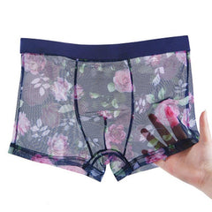 Men's sexy ultra-thin transparent boxer short