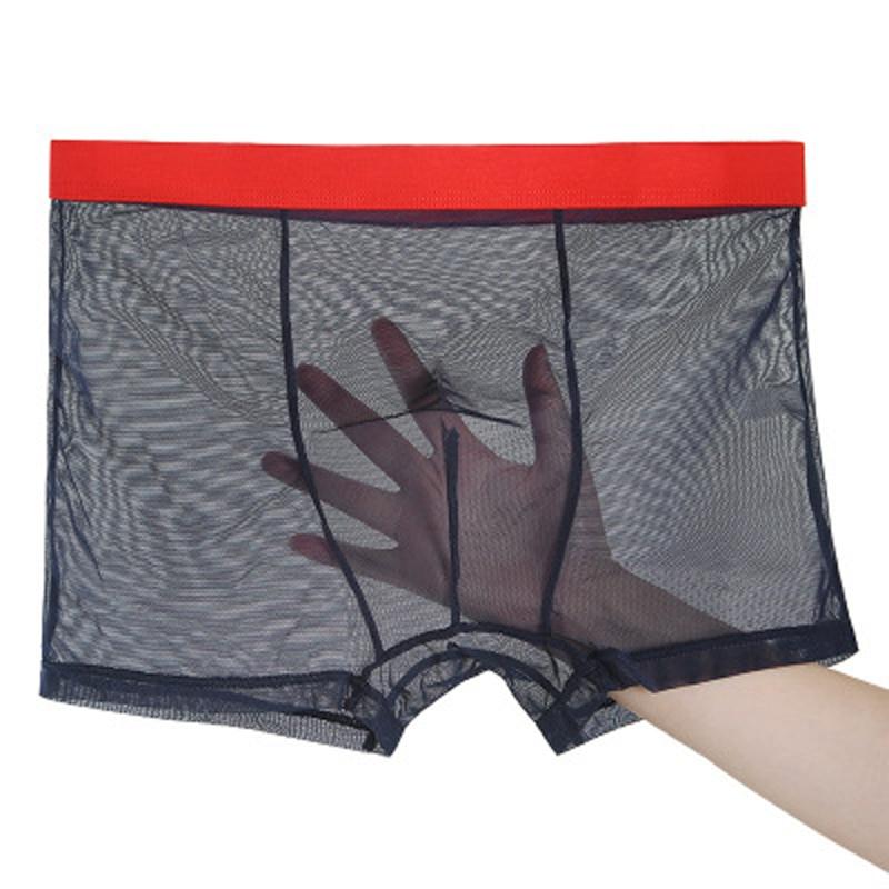 Men's sexy ultra-thin transparent boxer short