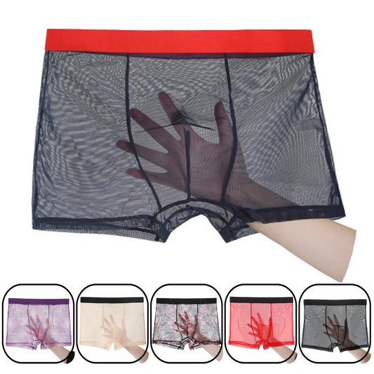 Men's sexy ultra-thin transparent boxer short