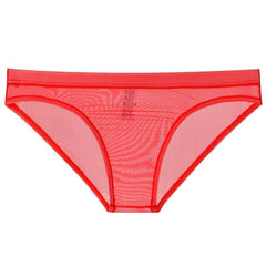 Men's low-rise transparent ultra-thin underwear