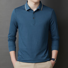 Men's Cotton Lapel Polo Shirt