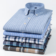 Men's Fashion Square Collar Casual Cotton Linen Shirt