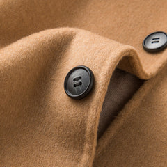 Men's Long High Quality Business Slim Double Sided Woolen Jacket