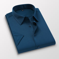 Men's Summer New Non-ironing Solid Color Shirt