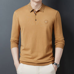 2023 Men's New Business Embroidery Polo