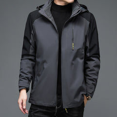 Men's Windproof Thickened Detachable Windbreaker Jacket
