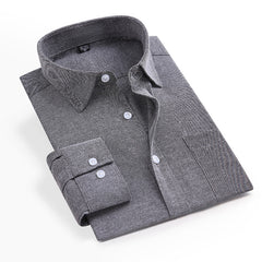 Men's Spring Large Size Non-Iron Business Casual Shirt