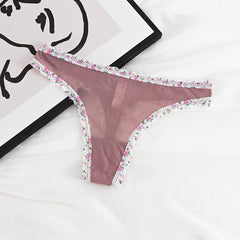 Lace Sexy Low Waist See-through Thong