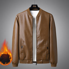 2022 Plus Size Men's Slim Leather Jacket