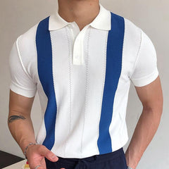Summer Striped Slim Business POLO Shirt