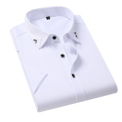 Men's Summer New Non-ironing Solid Color Shirt