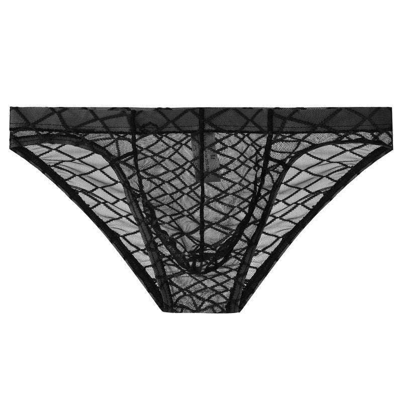 Men's Mesh Transparent Soft and Comfortable Briefs