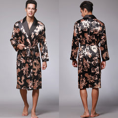 Men's Long Sleeve Nightgown Pajamas