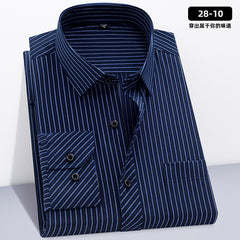 Men's Loose Plus Size Striped Shirt