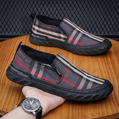Men's Striped Print Casual Shoes