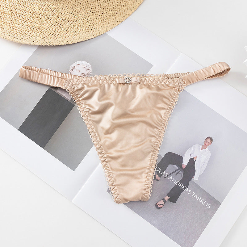 Low Waist Sexy Thin Strap Sheer Lightweight Soft Thong