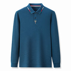 Men's Cotton Breathable Embroidered Business POLO Shirt