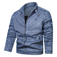Men's Winter Fleece Pu Leather Jacket