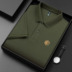 Men's Simple Loose Lapel Cotton Polo Shirt