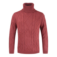 Men's Loose Plus Size Turtleneck Knitted Sweater