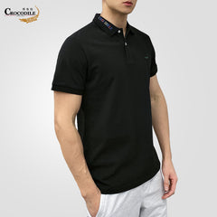 Men's Short-sleeved Lapel Casual Crocodile Polo Shirt