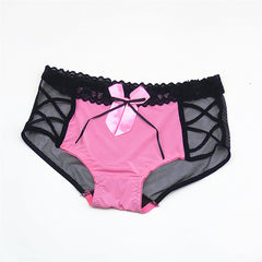 High Elastic Hollow Ribbon Ribbon Lace Panties