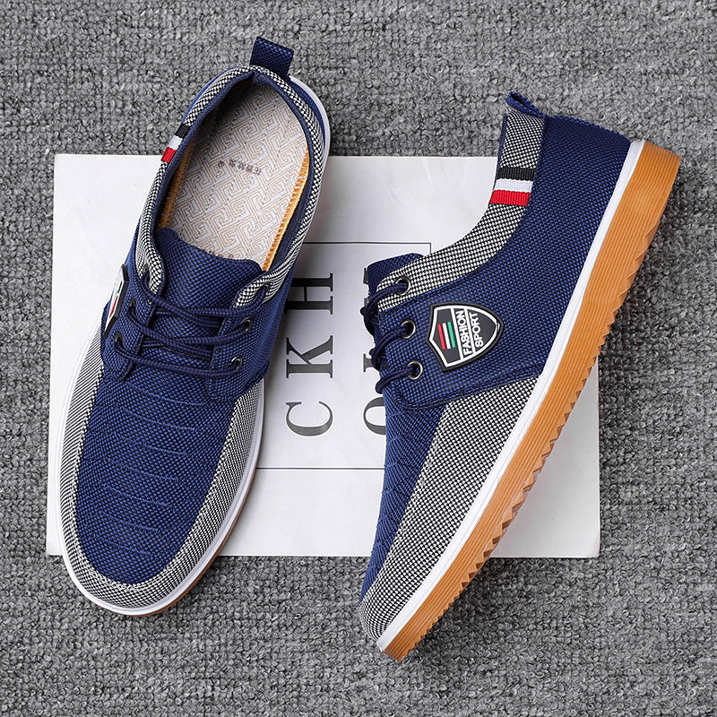 All-match lace-up casual canvas shoes